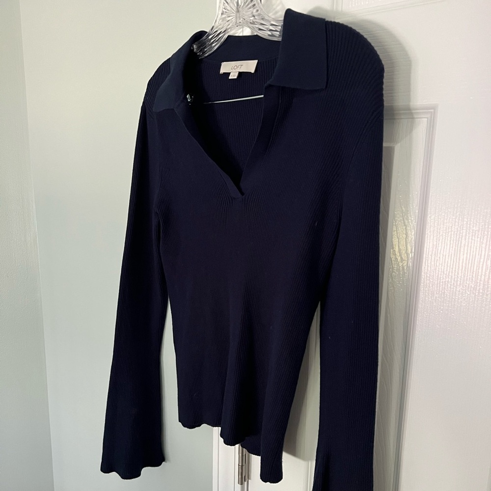 Loft Ribbed Knit Sweater - Picture 5 of 7